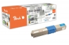 Peach Cartouche de toner cyan, comapatible avec  OKI 44469706
