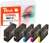Peach combipakket Plus met chip, compatibel met  Canon PGI-2500XL, 9254B004