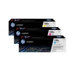 211408 - 3 cartucce toner originali CMY (Rainbow-Kit) No. 128A, CF371AM HP