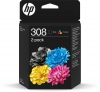 212898 - Original Combopack Druckköpfe schwarz, color, No. 308, 6L6S6UE HP