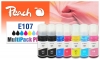 322074 - Peach combipakket Plus compatibel met No. 107, T09B1*2, T09B2, T09B3, T09B4, T09B5, T09B6 Epson